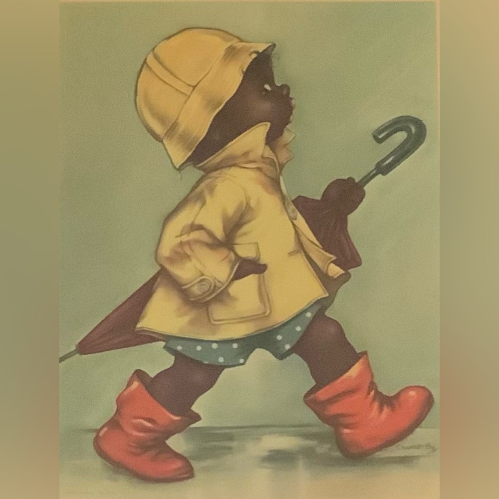 Vintage 1947 Framed “City Slicker” Print by Charlot Byi